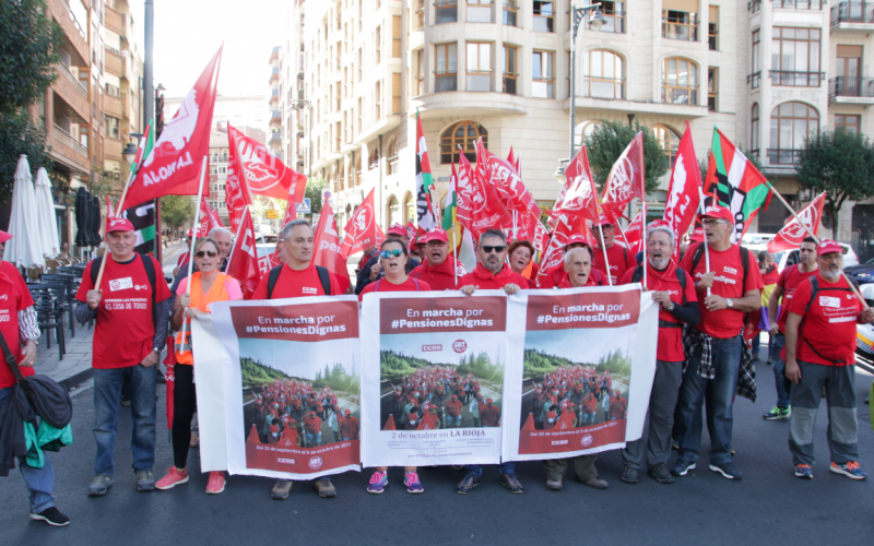 La Marcha por las Pensiones Dignas llega a Logroño