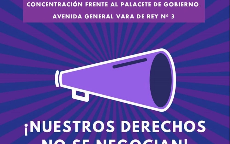 CCOO apoya la concentración feminista de este martes frente al retroceso de derechos y contra la violencia machista