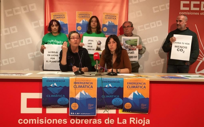 Colectivos riojanos acudirán a Madrid para exigir compromisos contra el cambio climático
