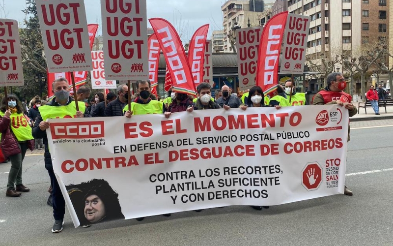 Más de 300 trabajadores de Correos en La Rioja, llamados a secundar la huelga contra el desmantelamiento del Servicio Postal Público