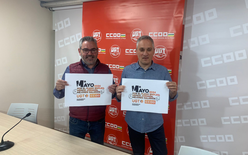 CCOO saldrá a la calle este 1º de Mayo para celebrar los avances sociales y luchar contra las desigualdades laborales que siguen siendo una realidad en La Rioja